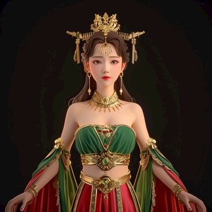 宫女模型