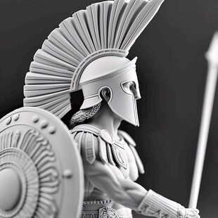 赤陶雅典娜女神头像