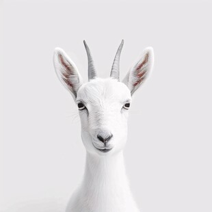 手绘山羊插画山羊