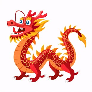 原创卡通中国龙