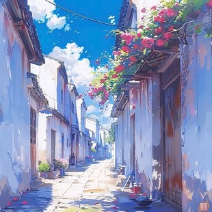 厚涂景色