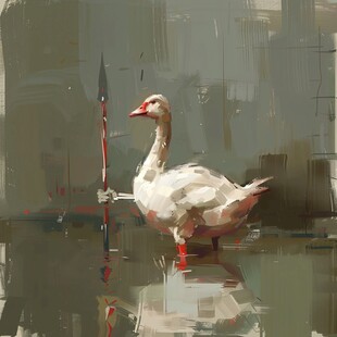 大鹅插画