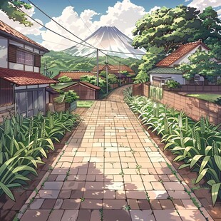 日系风景插画