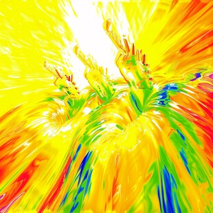 五彩火焰酷炫背景