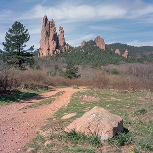 砂岩峰丛