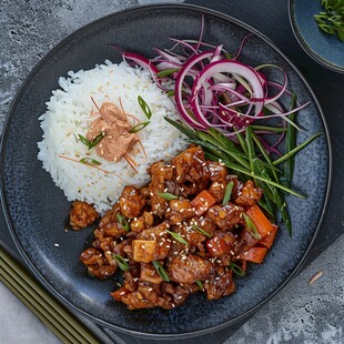 小炒黄牛肉套餐饭