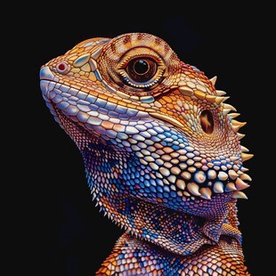 中部鬃狮蜥标本