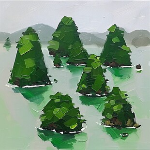 海岛插画