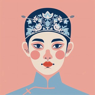 民国风美妆插画