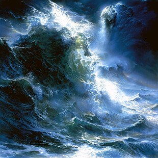 海洋流动装饰画