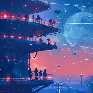 科幻题材插画