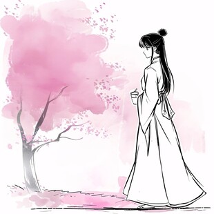 手绘小龙女