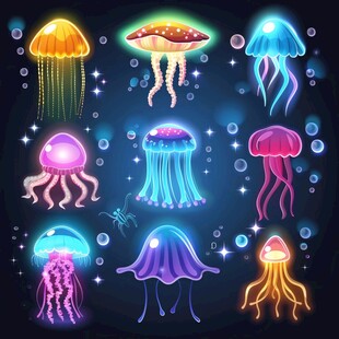 海洋生物梦幻水母