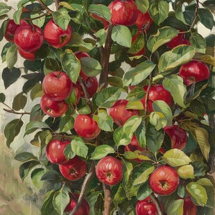 3d立体画苹果树