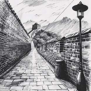 城墙手绘
