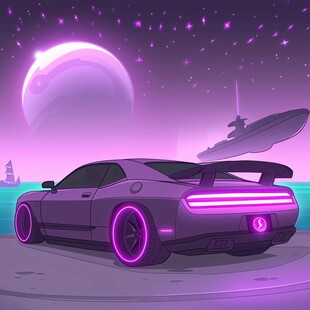 发光的车酷炫车