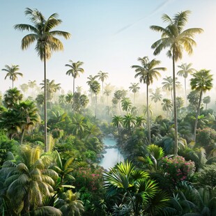 热带丛林风景