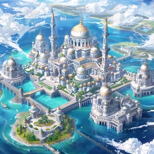 浮游岛天空之城