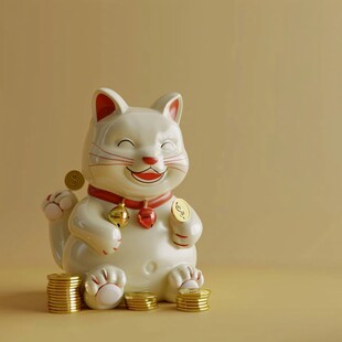 瓷器发财猫