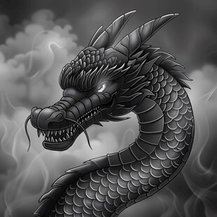 板绘龙头