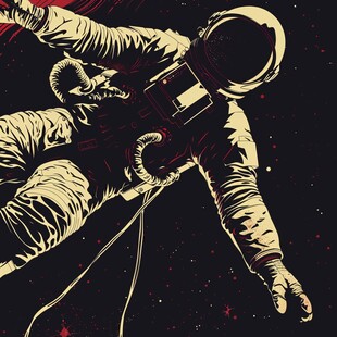宇航员印花图案
