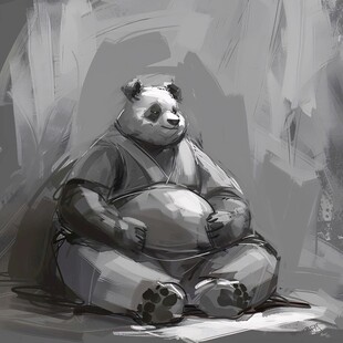 拟人化熊猫