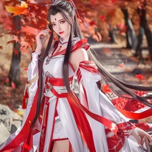 红衣少女设计古风