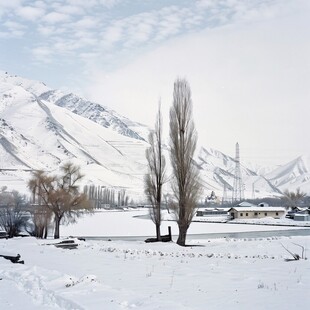 帕米尔高原雪景