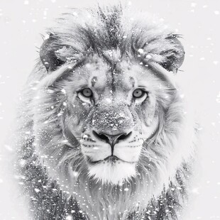 狮子头上的积雪