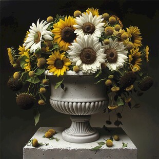 3d立体花卉油画