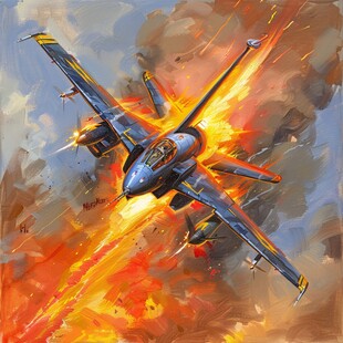 战机手绘