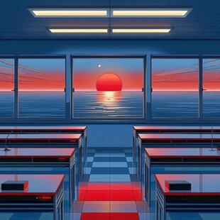 教室插画
