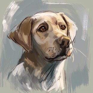 比格犬插画