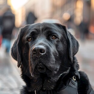 拉布拉多犬半身特写