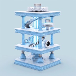 立体3d创意建筑