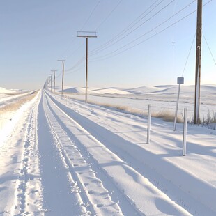 雪原小路