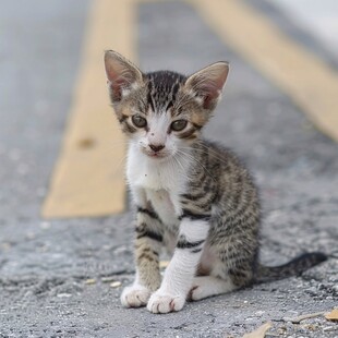 路边的小猫