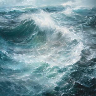 海洋流动装饰画