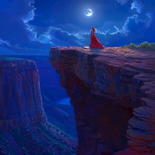 影片质感悬崖景观