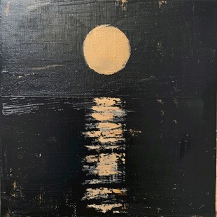 月亮油画