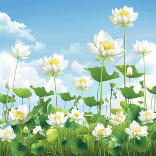 荷塘素材下载