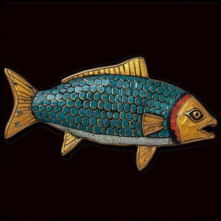 铜胎掐丝珐琅双鱼