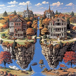 立体画3d城市立体画