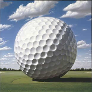 高尔夫球挂画