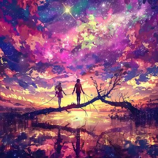 二次元梦幻插画