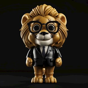 狮子玩偶公仔设计