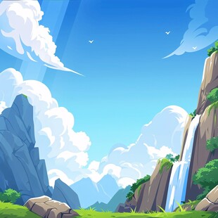 动漫卡通卡通景观