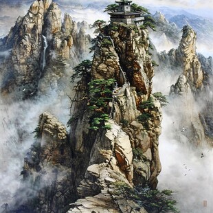 武当山风景画