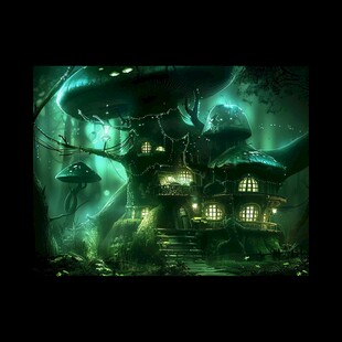 梦幻森林立体画