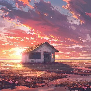 动漫场景插画